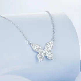 PANDORA Style Rose Butterfly Necklace - BSN396 PANDORA Style Rose Butterfly Necklace - BSN396