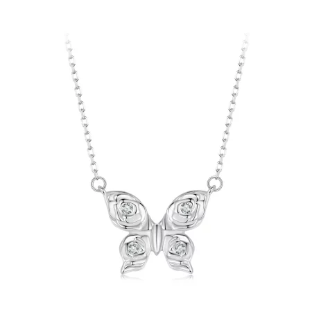 PANDORA Style Rose Butterfly Necklace - BSN396 PANDORA Style Rose Butterfly Necklace - BSN396