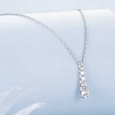PANDORA风格气质水滴项链 - BSN399