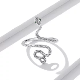 PANDORA风格银蛇开口戒指 - BSR199 PANDORA风格银蛇开口戒指 - BSR199