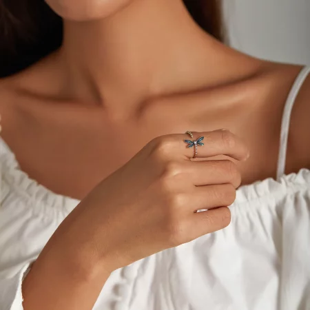 PANDORA Style Gorgeous Dragonfly Open Ring - BSR216