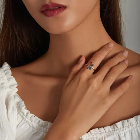 PANDORA Style Gorgeous Dragonfly Open Ring - BSR216