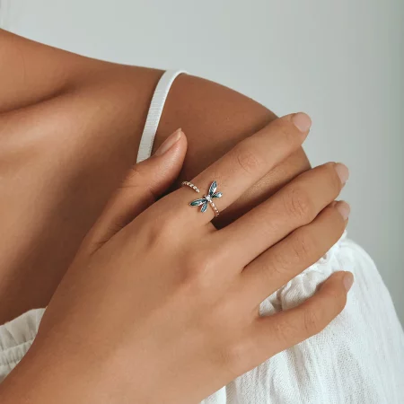 PANDORA Style Gorgeous Dragonfly Open Ring - BSR216