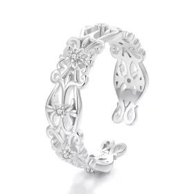 PANDORA Style Vintage Palace Pattern Wide Open Ring - BSR575-E PANDORA Style Vintage Palace Pattern Wide Open Ring - BSR575-E