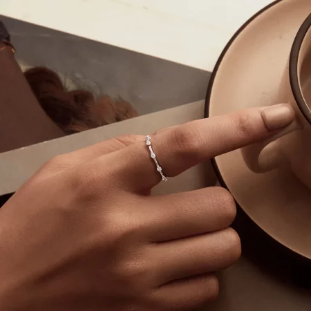 PANDORA风格精美小单圈戒指 - BSR576