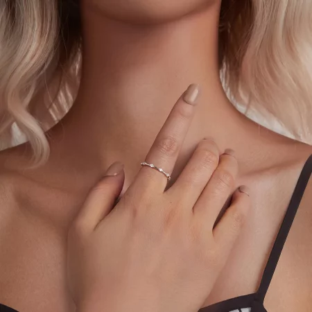 PANDORA风格精美小单圈戒指 - BSR576