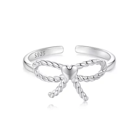 PANDORA Style Braided Bow Open Ring - BSR583-E