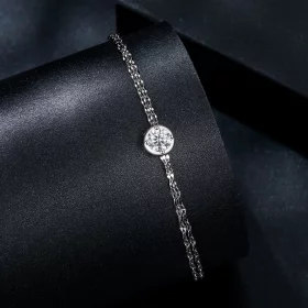 PANDORA Style 0.5ct Moissanite Double Tile Bracelet (with one certificate) - MSB020 PANDORA Style 0.5ct Moissanite Double Tile Bracelet (with one certificate) - MSB020