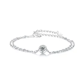 PANDORA Style 0.5ct Moissanite Double Tile Bracelet (with one certificate) - MSB020 PANDORA Style 0.5ct Moissanite Double Tile Bracelet (with one certificate) - MSB020
