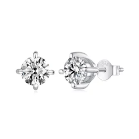 PANDORA Style 1ct Moissanite Earrings - MSE038-L PANDORA Style 1ct Moissanite Earrings - MSE038-L