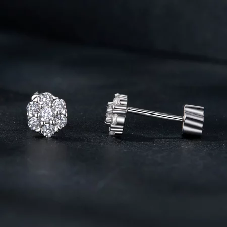 PANDORA Style Moissanite Earrings (Including One Certificate) - MSE059