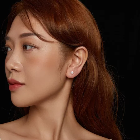 PANDORA Style Moissanite Earrings (Including One Certificate) - MSE059