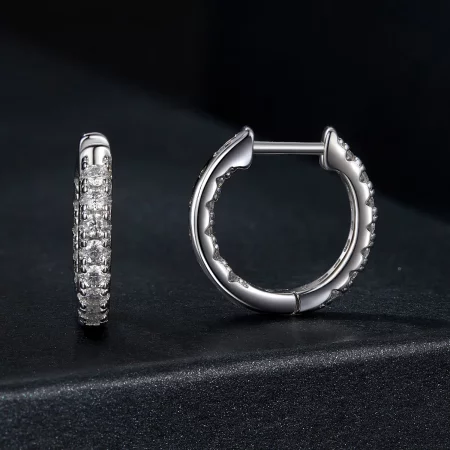 PANDORA风格莫桑石闪耀耳饰（附一证）- MSE060