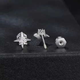 PANDORA Style Star Sparkling Earrings (One Certificate) - MSE067 PANDORA Style Star Sparkling Earrings (One Certificate) - MSE067