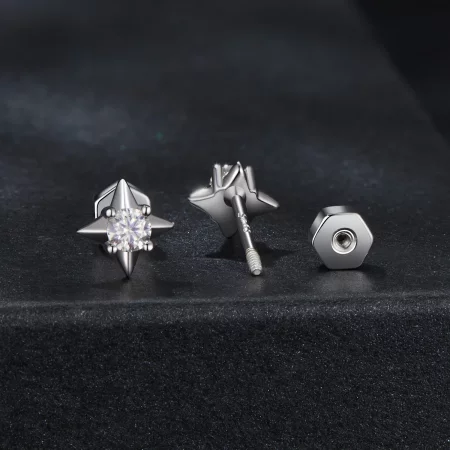 PANDORA Style Star Sparkling Earrings (One Certificate) - MSE067