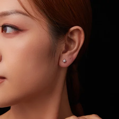 PANDORA Style Star Sparkling Earrings (One Certificate) - MSE067