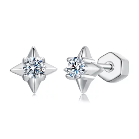 PANDORA Style Star Sparkling Earrings (One Certificate) - MSE067