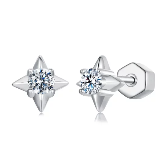 PANDORA Style Star Sparkling Earrings (One Certificate) - MSE067