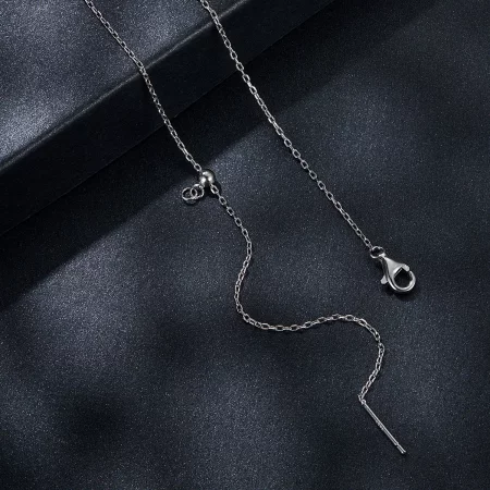 PANDORA Style 0.5ct Moissanite Drop Necklace (with one certificate) - MSN037