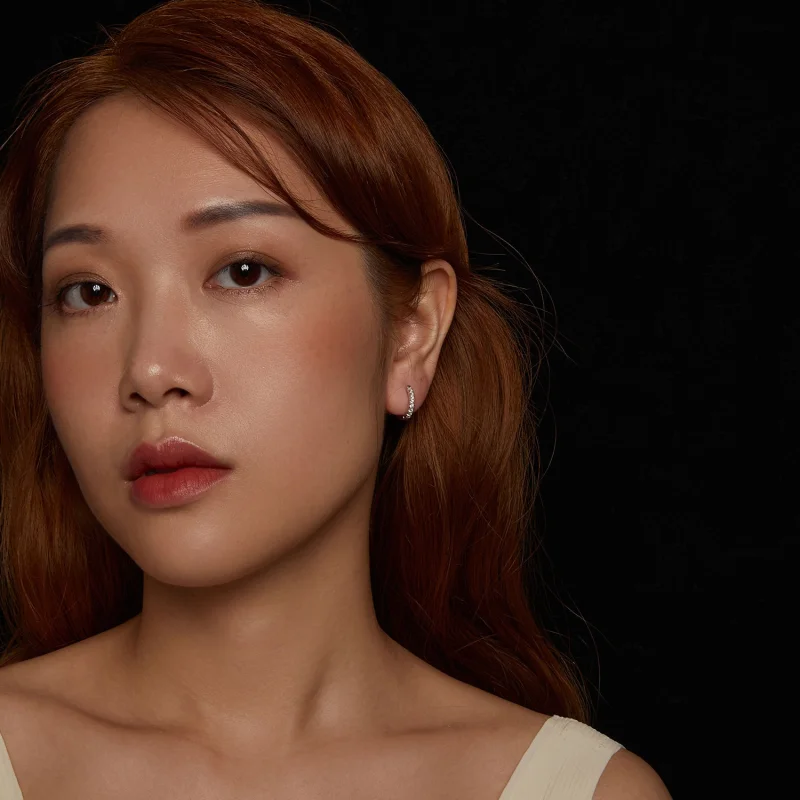 (image for) Pandora Moissanite Sparkle Hoop Earrings with Certificate, 925 Sterling Silver & - View 10