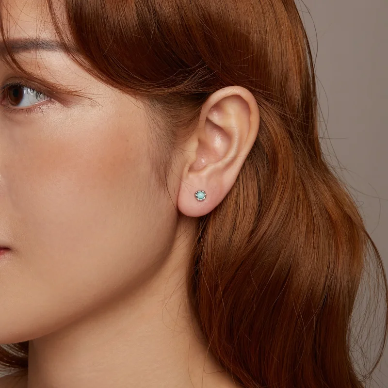 (image for) PANDORA Style Amazonite earrings - BSE1056 - View 10