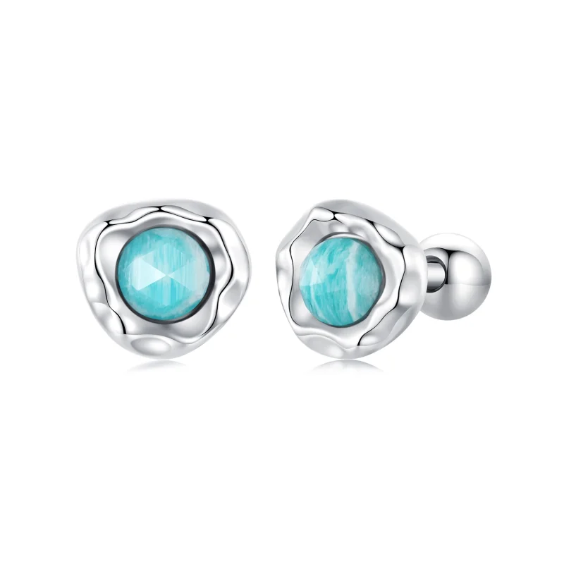 (image for) PANDORA Style Amazonite earrings - BSE1056 - Product Image