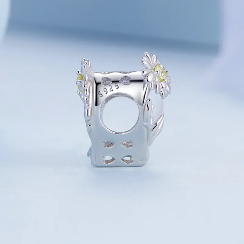 (image for) PANDORA Style April birthstone heart charm - BSC660-4 - View 3