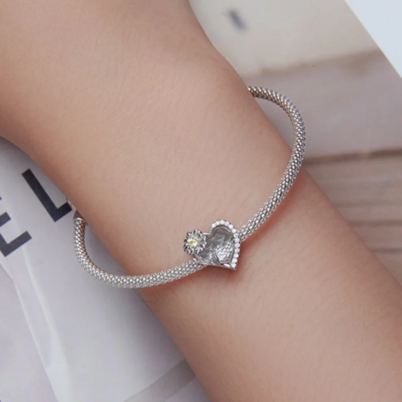 (image for) PANDORA Style April birthstone heart charm - BSC660-4 - View 6