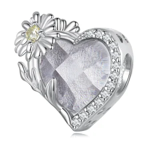 (image for) PANDORA Style April birthstone heart charm - BSC660-4