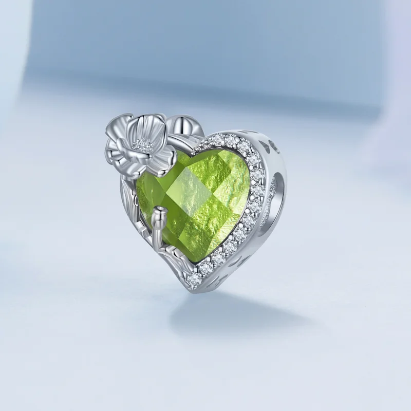 (image for) PANDORA Style August birthstone heart charm - BSC660-8 - View 2