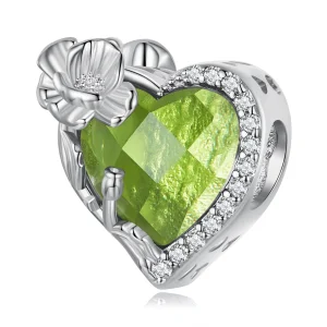 (image for) PANDORA Style August birthstone heart charm - BSC660-8