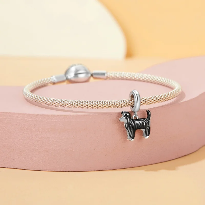 (image for) PANDORA Style Border Collie Pendant - SCC2836 - View 3