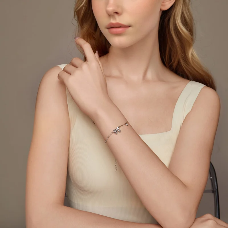 (image for) PANDORA Style Bow bracelet - BSB187 - View 7