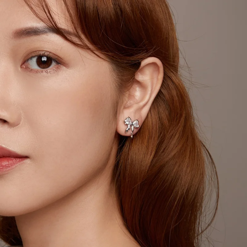 (image for) PANDORA Style Bow Earrings - BSE1061 - View 9