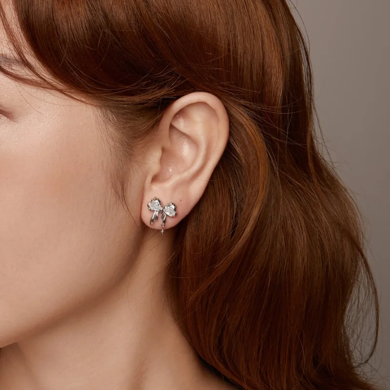 (image for) PANDORA Style Bow Earrings - BSE1061 - View 10