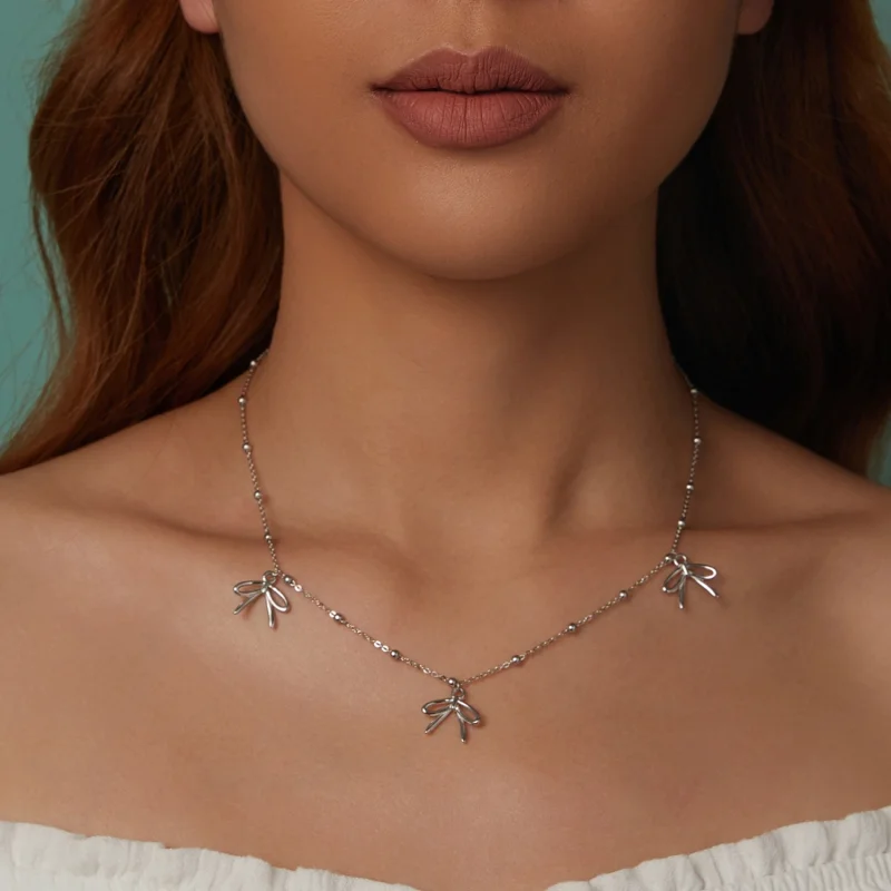 (image for) PANDORA Style Bow necklace - SCN529 - View 8