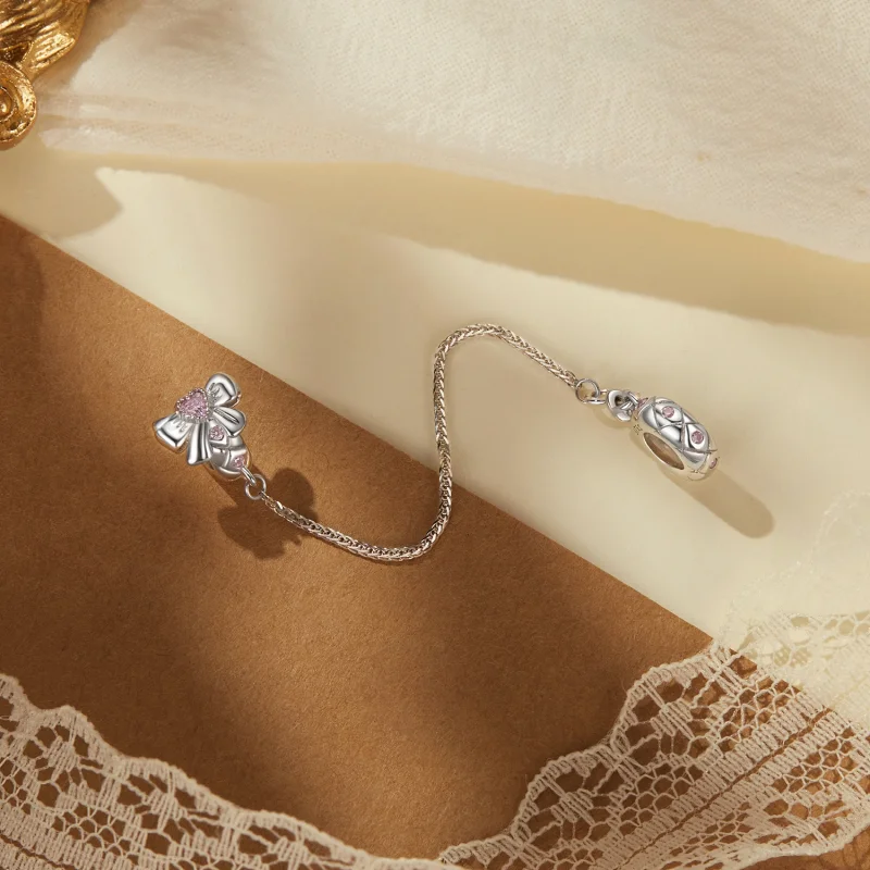 (image for) PANDORA Style Bow Silicone Safety Chain - BSC1053 - View 2