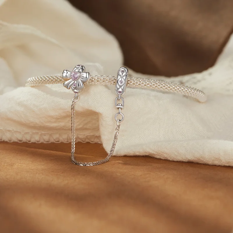 (image for) PANDORA Style Bow Silicone Safety Chain - BSC1053 - View 3