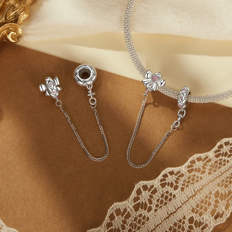 (image for) PANDORA Style Bow Silicone Safety Chain - BSC1053 - View 4