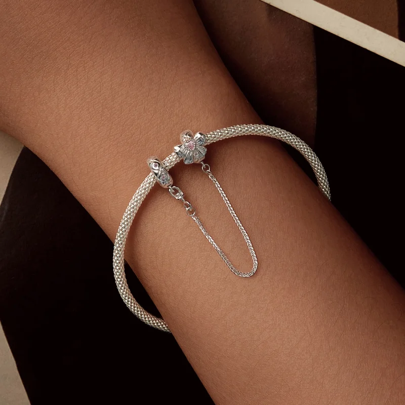 (image for) PANDORA Style Bow Silicone Safety Chain - BSC1053 - View 5