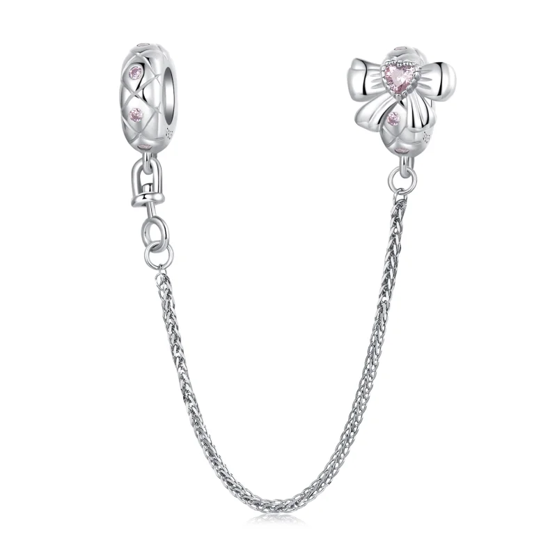 (image for) PANDORA Style Bow Silicone Safety Chain - BSC1053 - Product Image