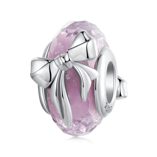 (image for) PANDORA Style Bowknot glass beads - BSC1057