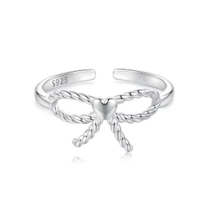 (image for) PANDORA Style Braided Bow Open Ring - BSR583-E