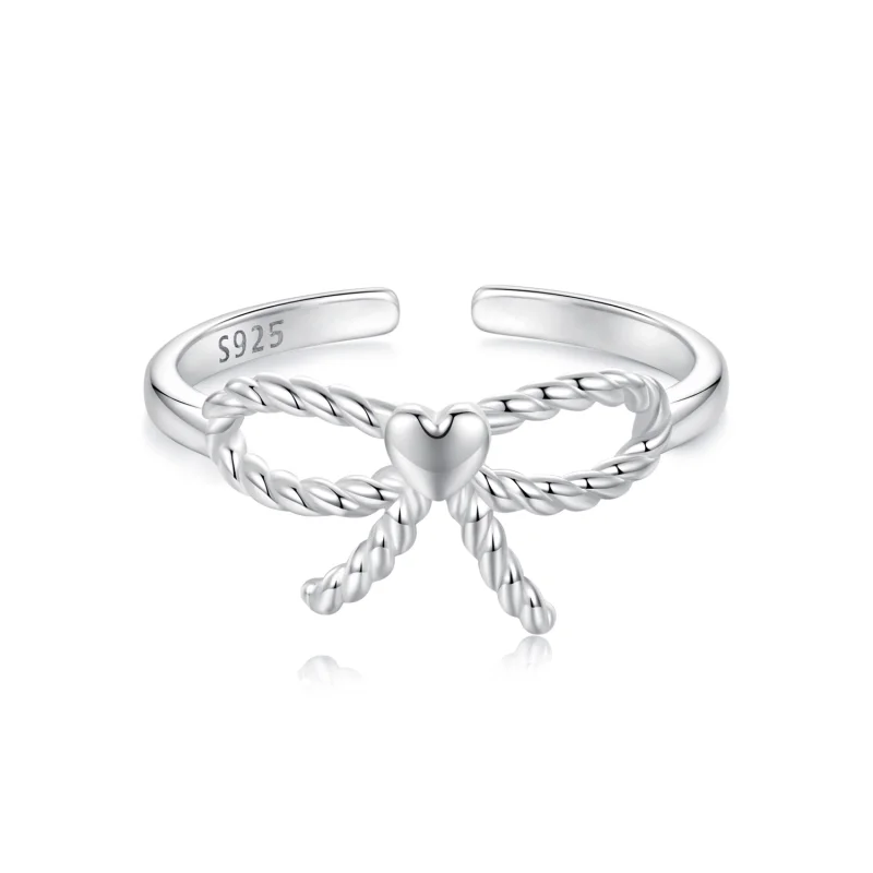 (image for) PANDORA Style Braided Bow Open Ring - BSR583-E - Product Image