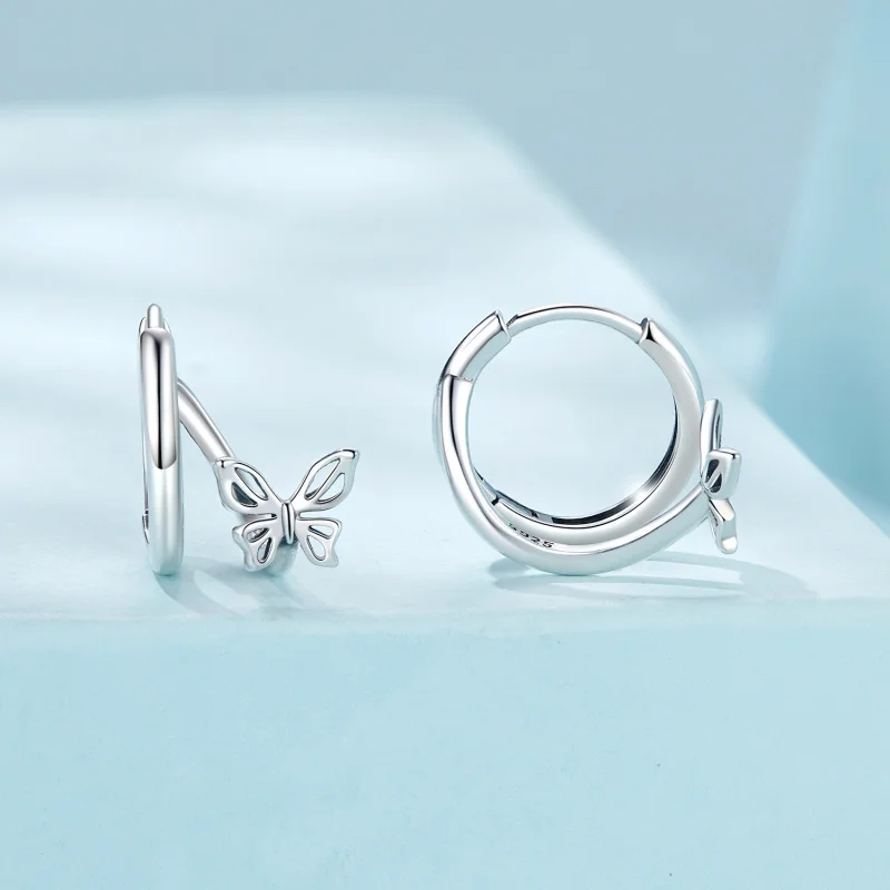 (image for) PANDORA Style Butterfly earrings - SCE1766 - View 2