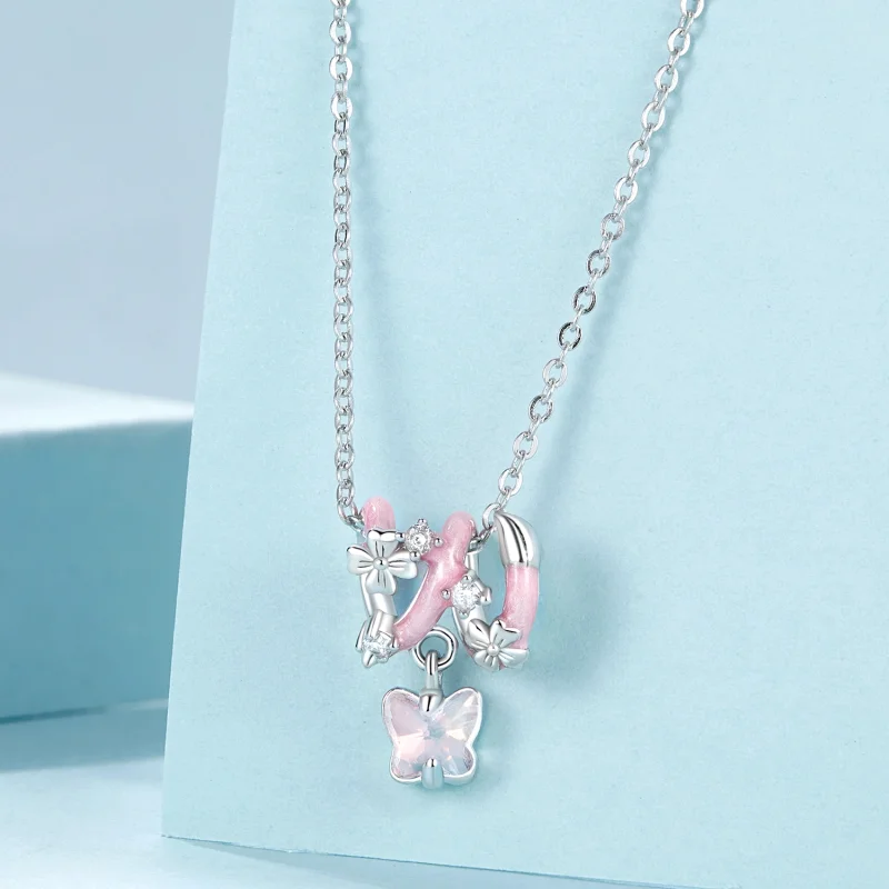 (image for) PANDORA Style Butterfly Love Flower Beads - SCC2828 - View 3