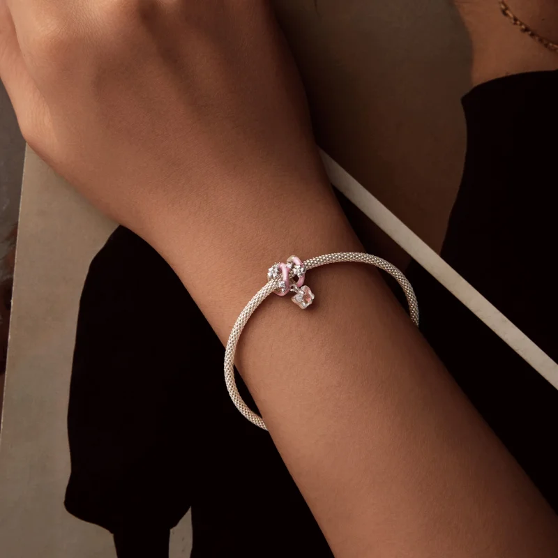 (image for) PANDORA Style Butterfly Love Flower Beads - SCC2828 - View 6