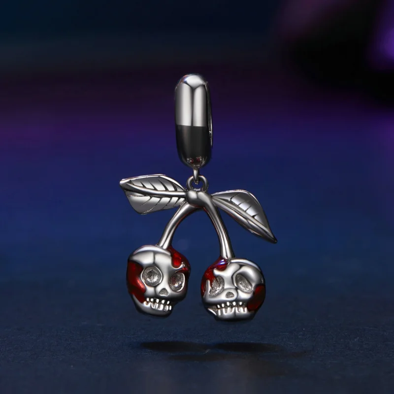 (image for) PANDORA Style Cherry Skull Pendant - SCC2904 - View 2