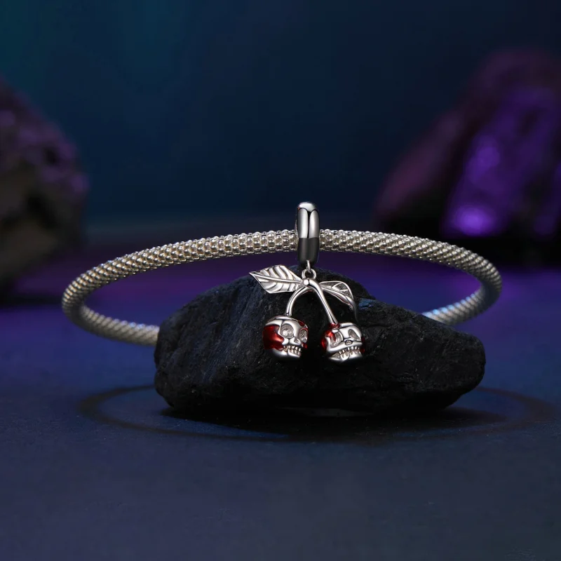 (image for) PANDORA Style Cherry Skull Pendant - SCC2904 - View 3