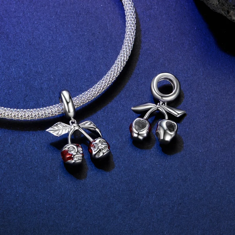 (image for) PANDORA Style Cherry Skull Pendant - SCC2904 - View 4